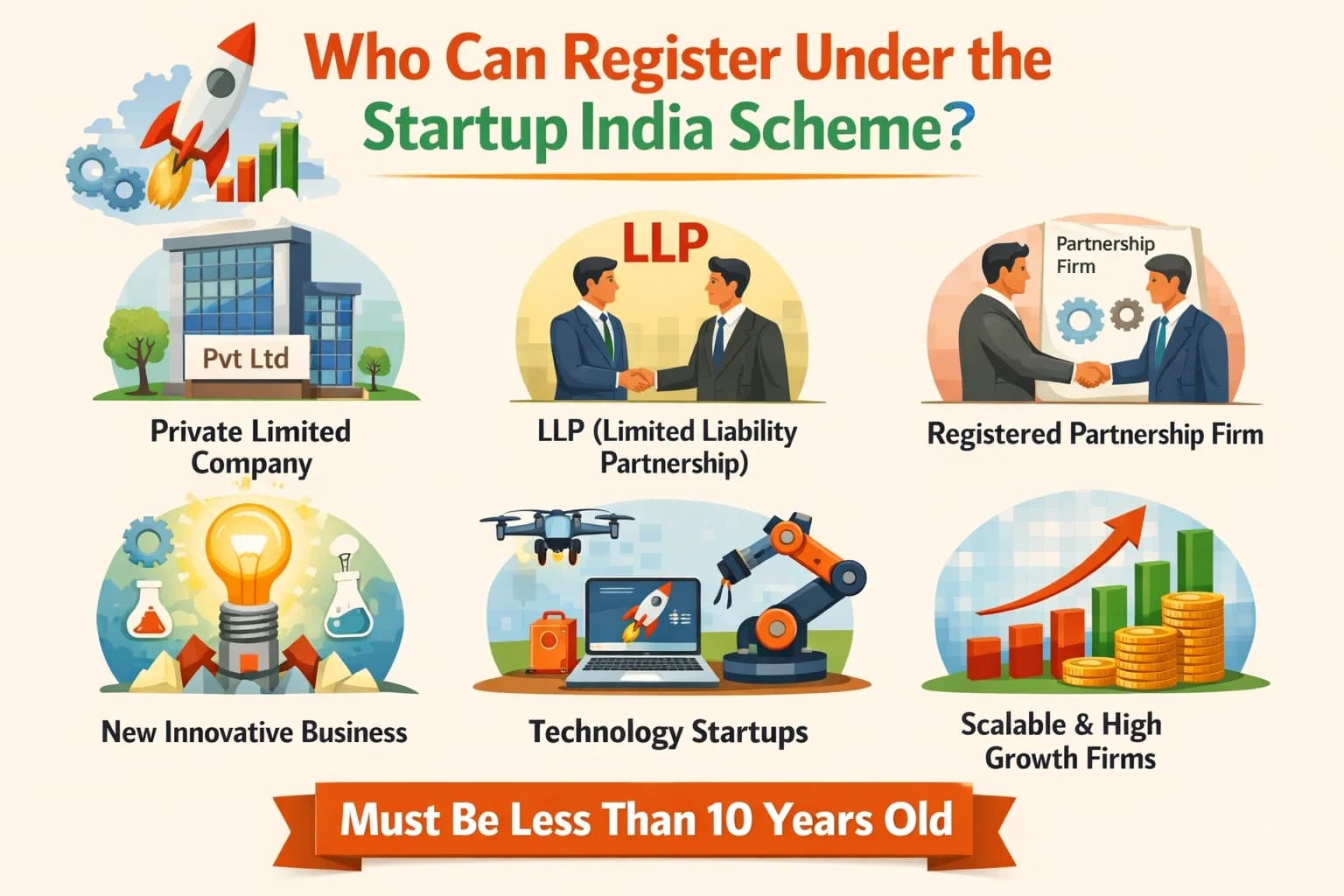 Who Can Register Under the Startup India Scheme?