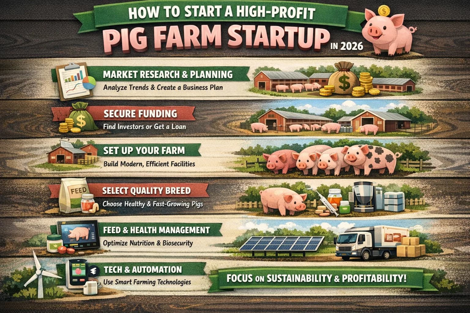 How to Start a High-Profit Pig Farm Startup in 2026