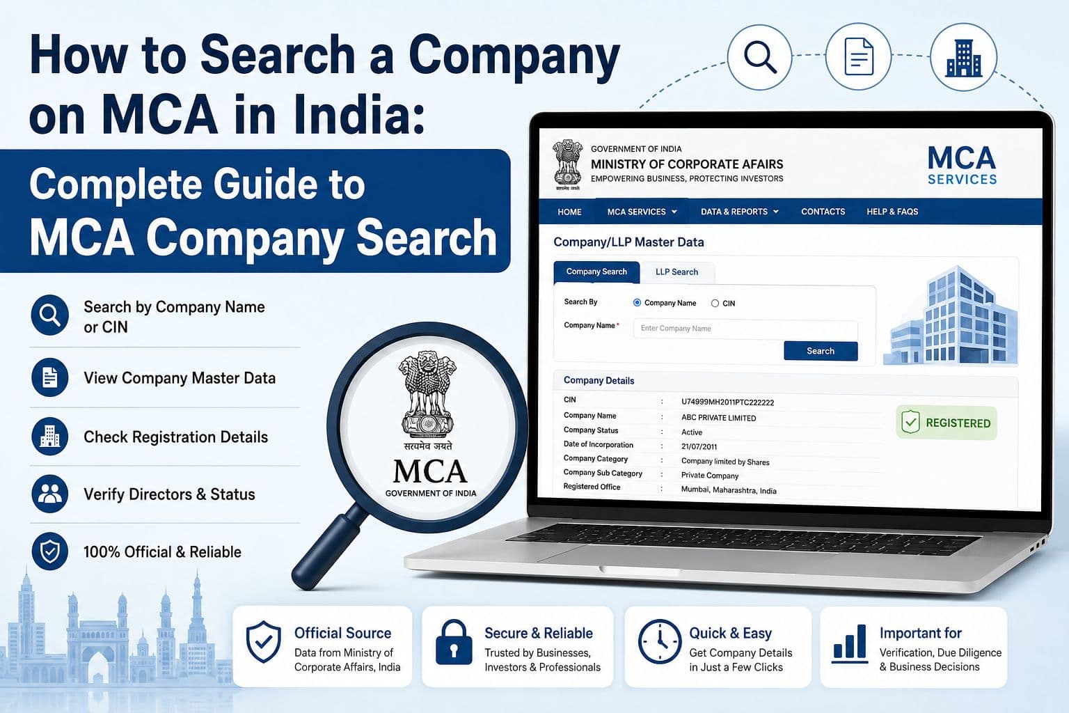 How to Search a Company on MCA in India: Complete Guide to MCA Company Search